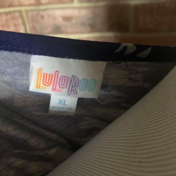 Lularoe Julia Dress Purple/Gray size XL - Picture 4 of 4